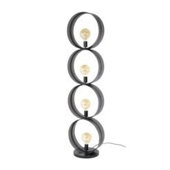 Juno 4-lichts Vloerlamp Charcoal