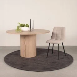 Eettafel Oliva Naturel Eikenhout rond 130cm