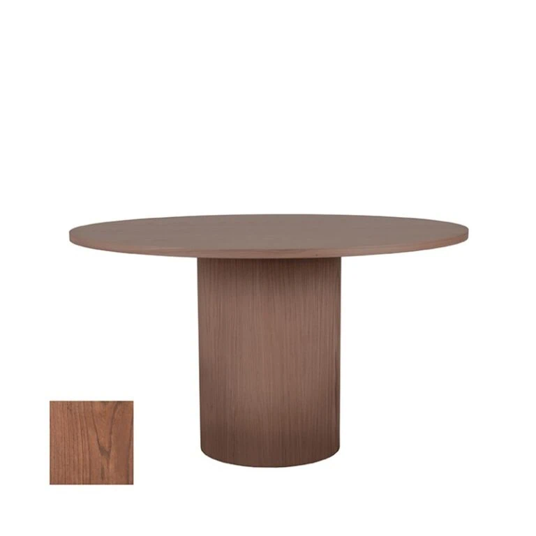 Eettafel Oliva Walnoot Eikenhout rond 130cm