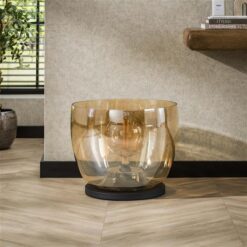 Masuka 1-lichts Vloerlamp Amber L 41cm