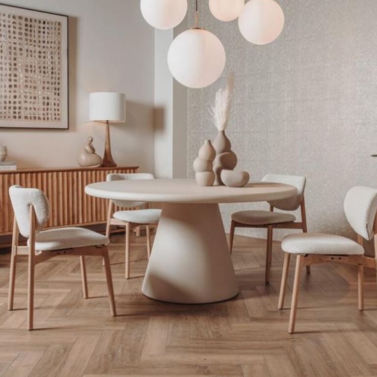Mello Eettafel rond beige