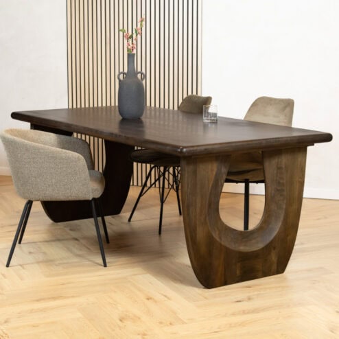 Tobias Eetkamertafel Walnoot