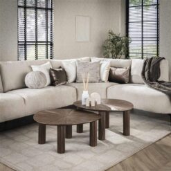 Jill Salontafel set van 2 vierhoekig Teakhout