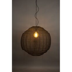 Meezan 1-lichts Hanglamp Zwart 70cm