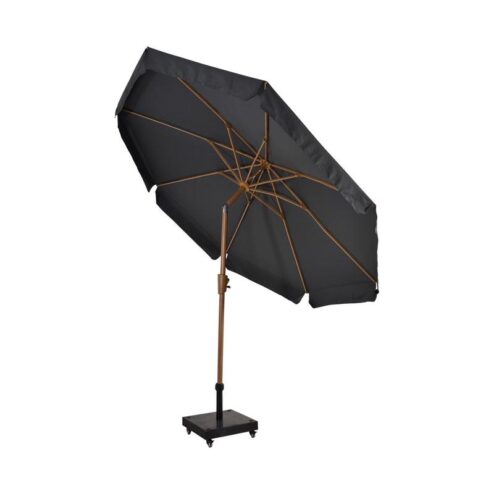 Parasol Libra houtlook grijs 300cm