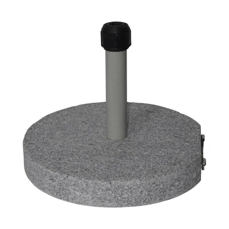 Parasolvoet rond graniet grijs 40kg