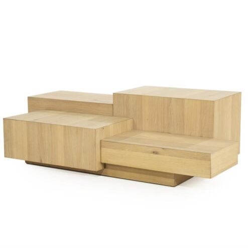 Salontafel Quinten rechthoekig naturel 140cm