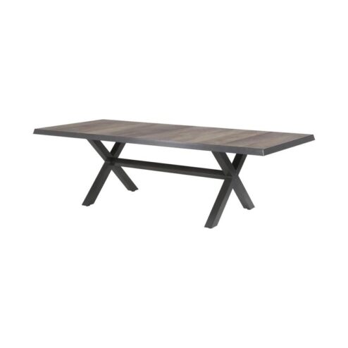 Tuintafel Castilla Noir met kruispoot 243cm