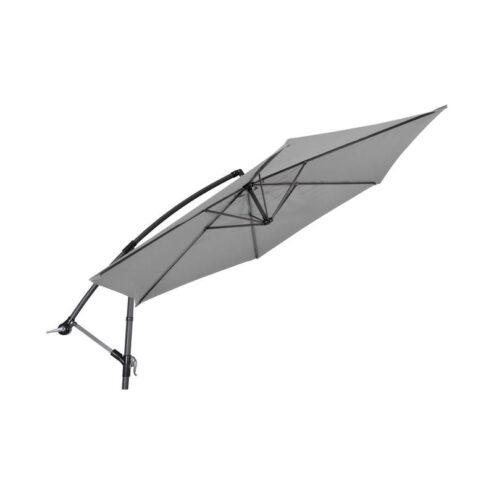 Zweefparasol Gemini grijs 300cm