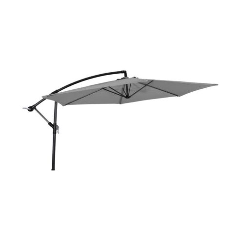 Zweefparasol Gemini grijs 300cm