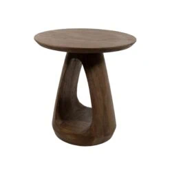 Mike Bijzettafel rond Walnoot 50cm