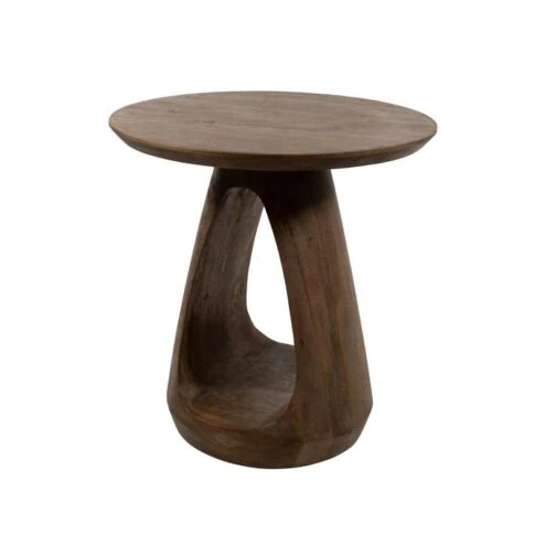 Mike Bijzettafel rond Walnoot 50cm