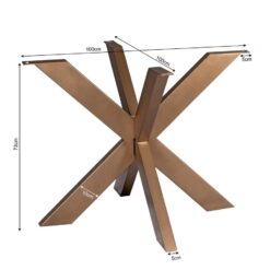 Raven Matrixpoot Rond brons 100cm