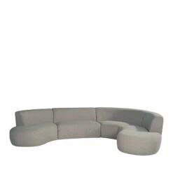 Bank Florence Grijs Boucle 350cm