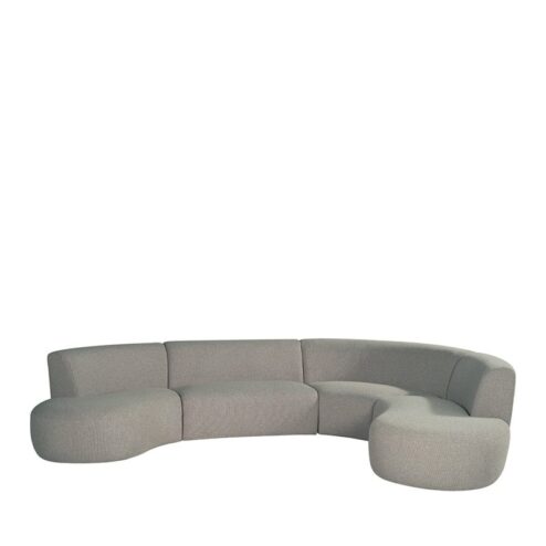Bank Florence Grijs Boucle 350cm