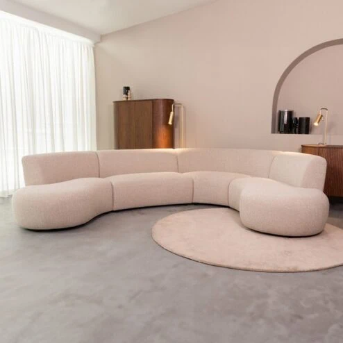 Bank Florence Naturel Boucle 350cm
