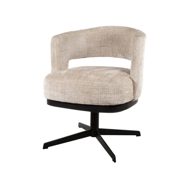 Beau eetkamerfauteuil draaipoot Naturel