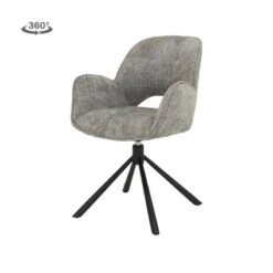 Bella Eetkamerstoel Grijs stof