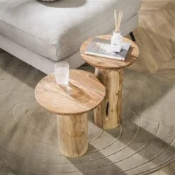 Billy Bijzettafel XL Acaciahout naturel 40cm