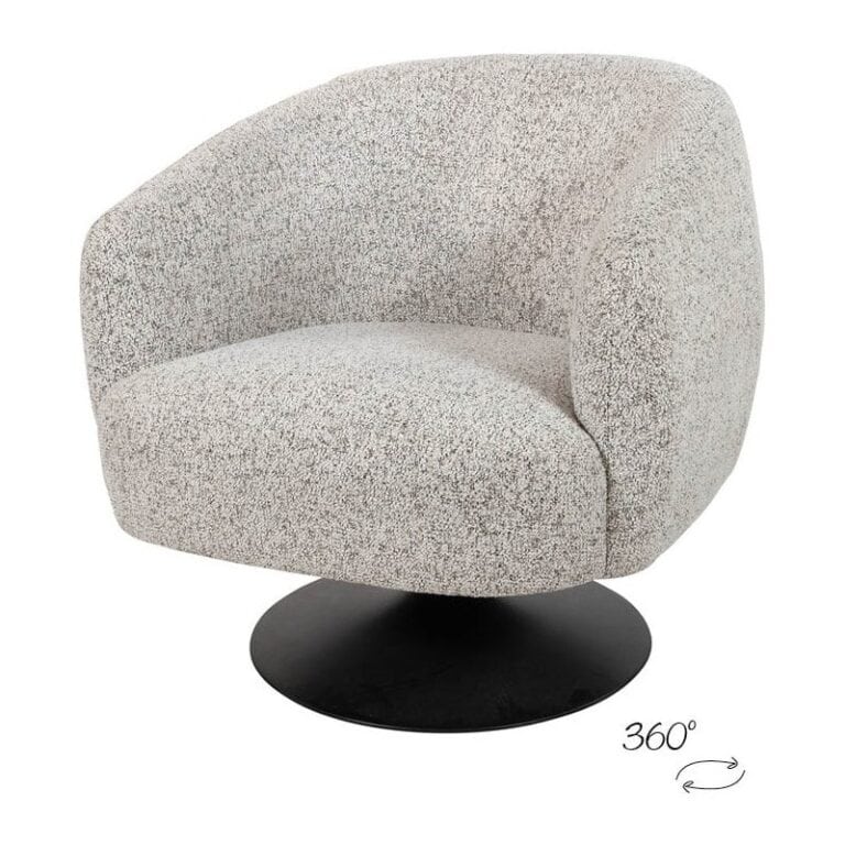 Coach draaifauteuil Lichtgrijs