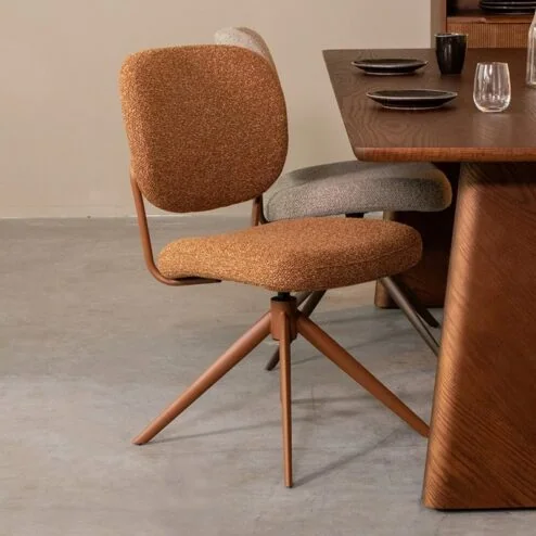 Eetkamerstoel Geneva Coral Boucle