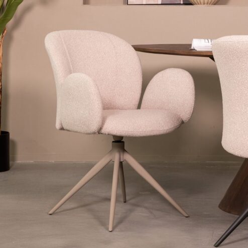 Eetkamerstoel Kimball Naturel Boucle