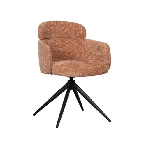 Eetkamerstoel Levi Cognac Stof