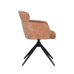 Eetkamerstoel Levi Cognac Stof