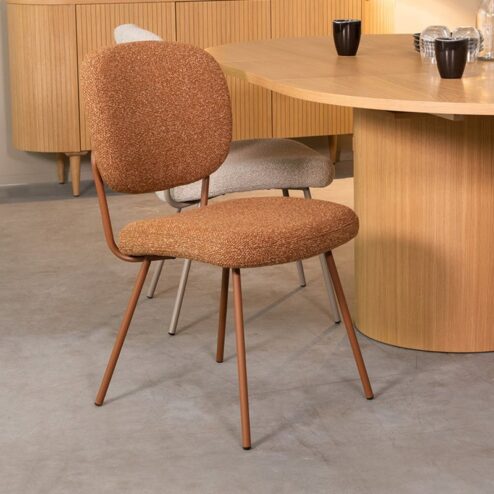 Eetkamerstoel Singapore Coral Boucle