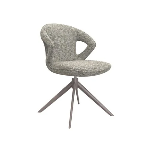 Eetkamerstoel Zurich Grijs Boucle