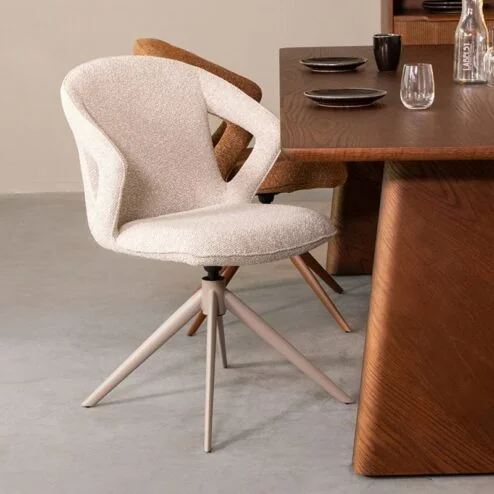Eetkamerstoel Zurich Naturel Boucle