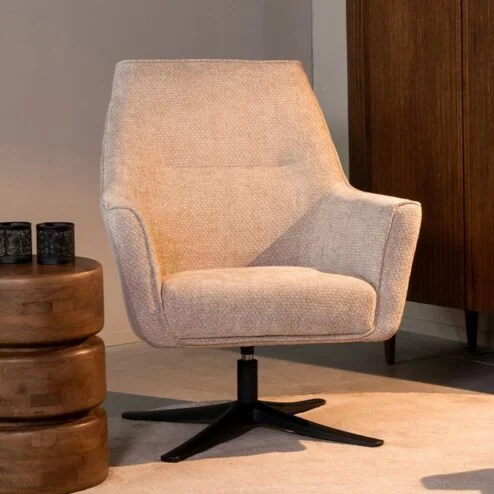 Fauteuil Tod Klei Stof