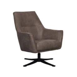 Fauteuil Tod Taupe Microleder