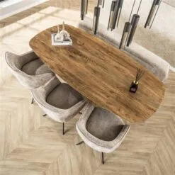Jean Eettafel Deens ovaal Mangohout 215cm