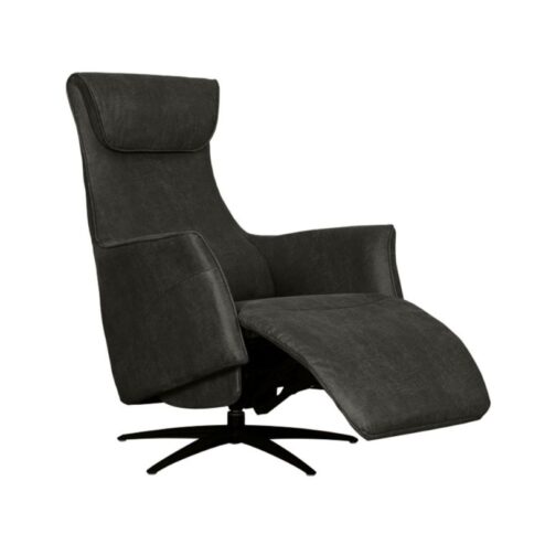 Lund Elektrische Fauteuil Antraciet Microleder