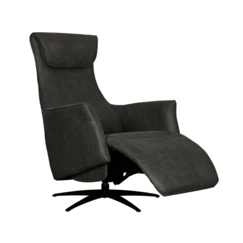 Lund Elektrische Fauteuil Antraciet Microleder