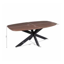 Martin Eettafel Deens ovaal Walnoot 240cm