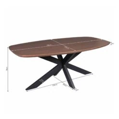 Martin Eettafel Deens ovaal Walnoot 280cm