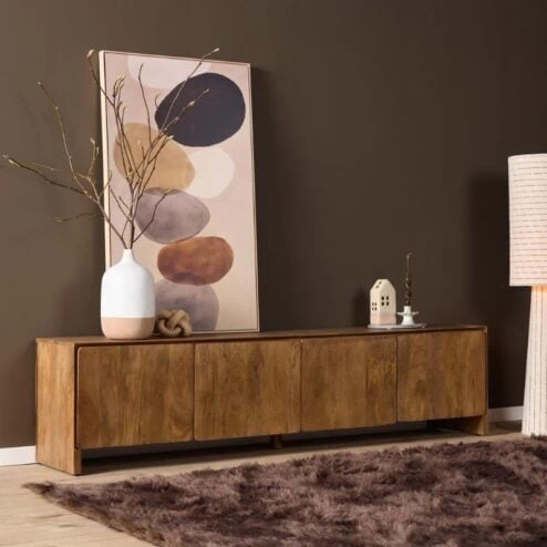 Tv meubel Dense Mangohout 200 cm