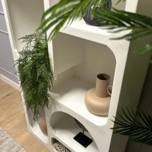 Zara Vakkenkast Mangohout Wit 90cm