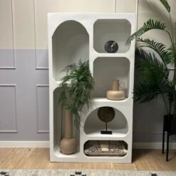 Zara Vakkenkast Mangohout Wit 90cm