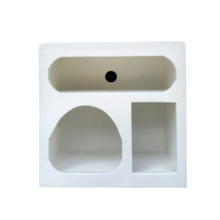 Zara Wandschap Mangohout Wit 90cm