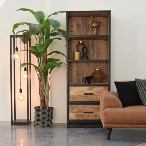 Boekenkast Tampa Mangohout 70cm
