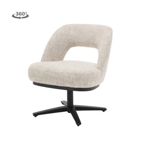 Caldes Eetkamerfauteuil Gebroken wit