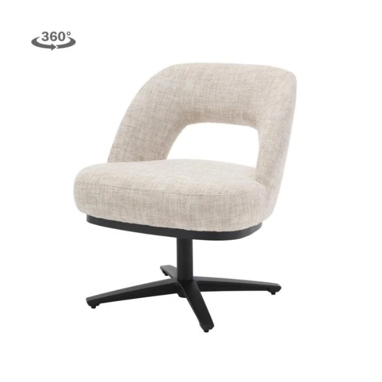 Caldes Eetkamerfauteuil Gebroken wit