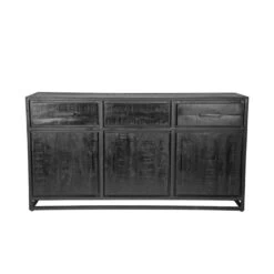 Dressoir Chili Zwart Mangohout 170cm