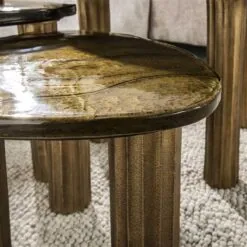 Nova Salontafel M Goud / Glas 62cm