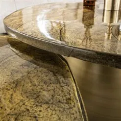 Nova Salontafel set van 2 Goud / Glas