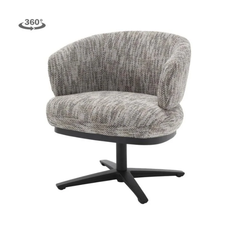Perca Eetkamerfauteuil Wit-Grijs