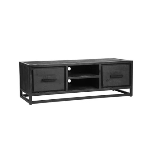 Tv meubel Chili Zwart Mangohout 120cm